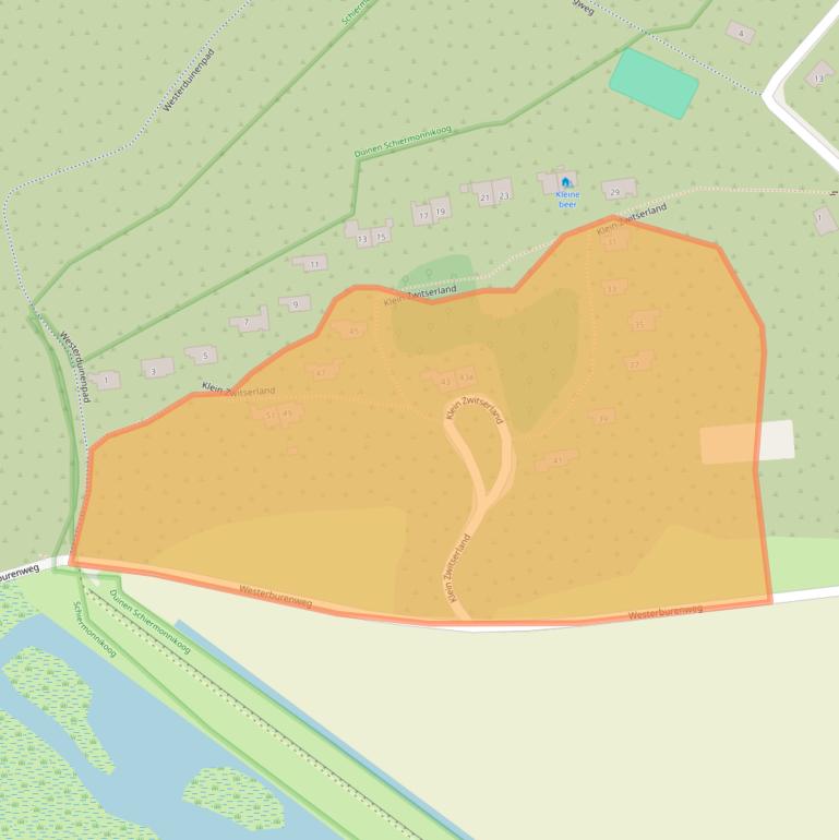 Kaart van postcodegebied 9166RG.