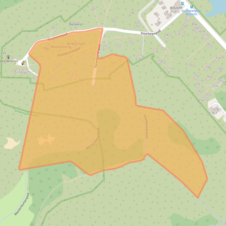 Kaart van postcodegebied 9166RJ.