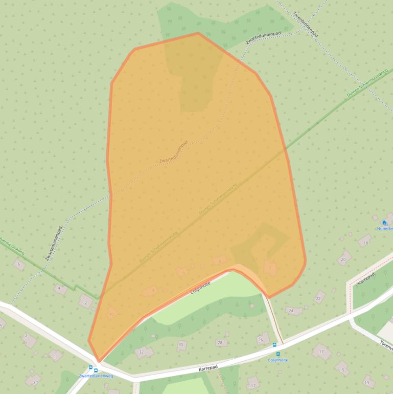 Kaart van postcodegebied 9166RR.