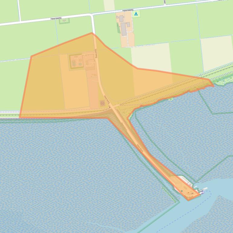 Kaart van postcodegebied 9166SL.