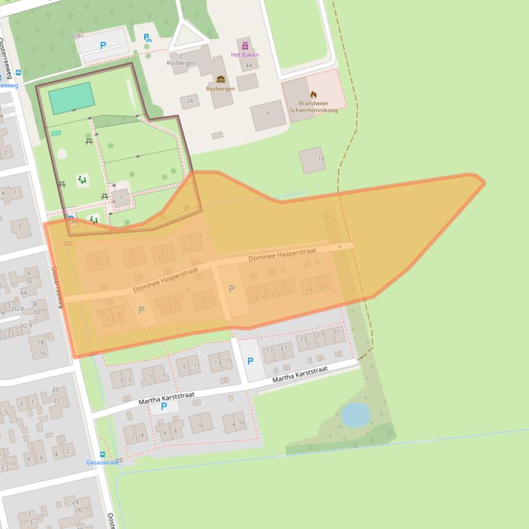 Kaart van postcodegebied 9166SN.