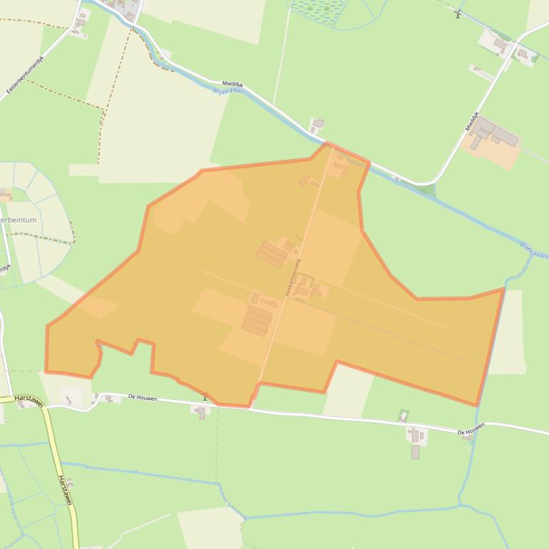 Kaart van postcodegebied 9171GC.