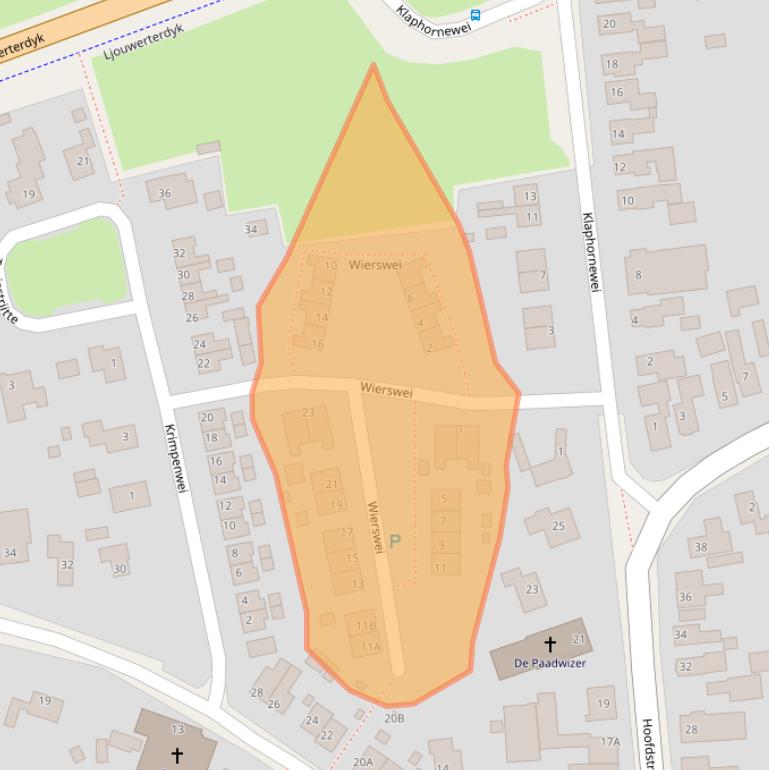 Kaart van postcodegebied 9171LG.