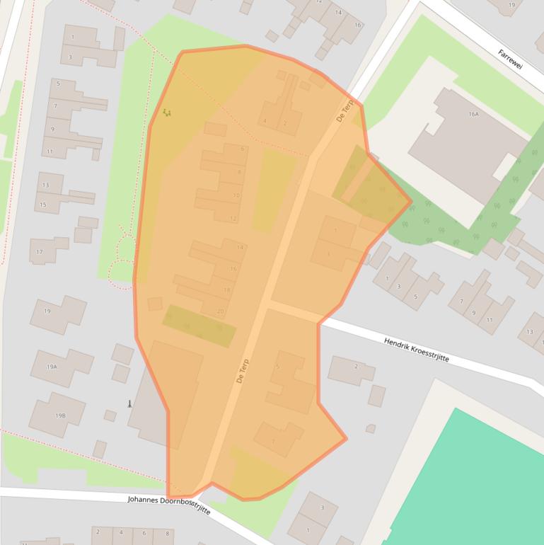 Kaart van postcodegebied 9171LN.