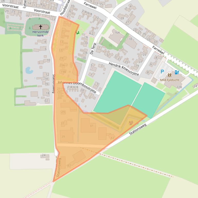 Kaart van postcodegebied 9171LR.