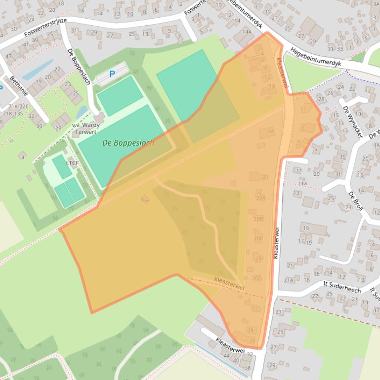 Kaart van postcodegebied 9172GM.