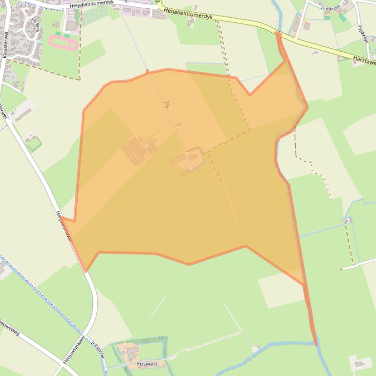 Kaart van postcodegebied 9172GS.