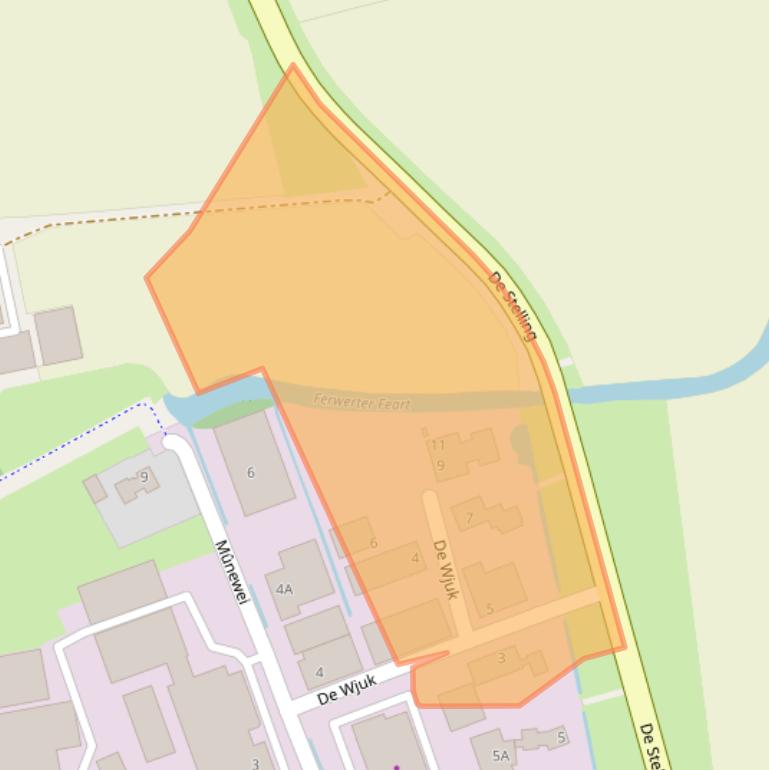 Kaart van postcodegebied 9172GT.