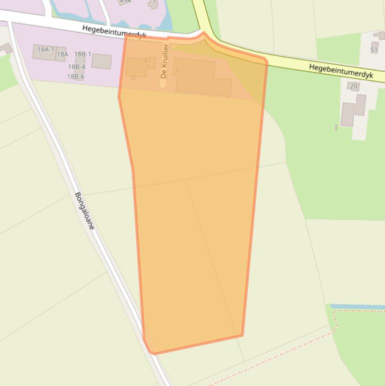 Kaart van postcodegebied 9172GW.