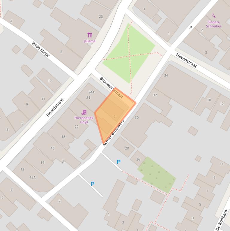 Kaart van postcodegebied 9172MG.