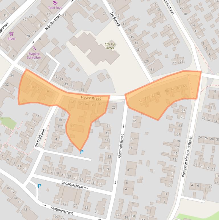 Kaart van postcodegebied 9172MX.