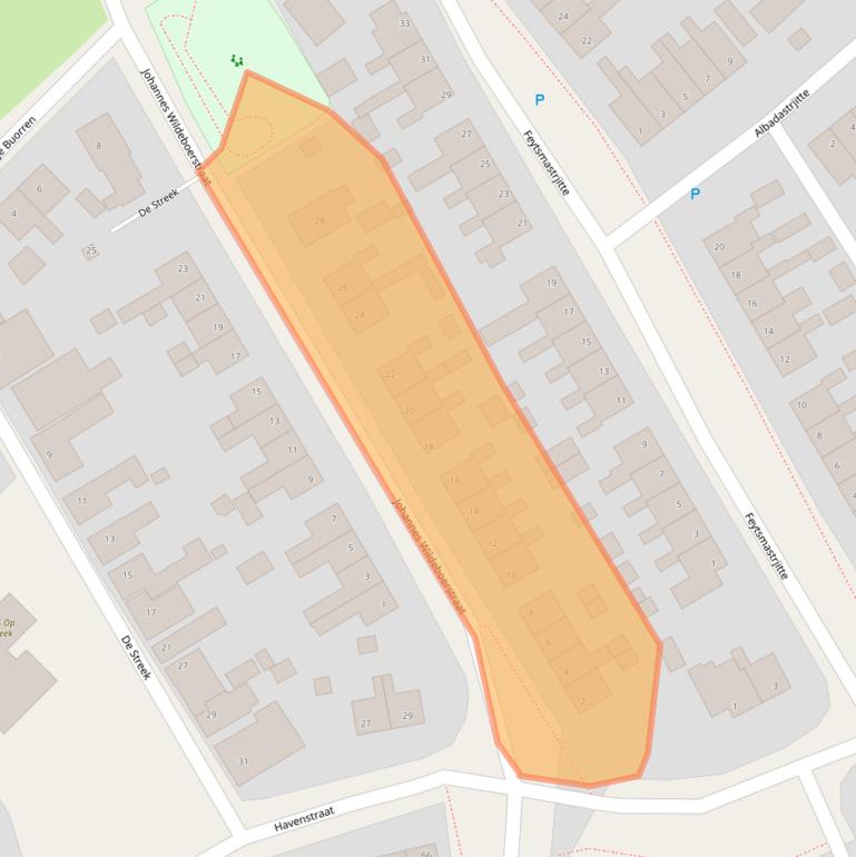 Kaart van postcodegebied 9172NL.