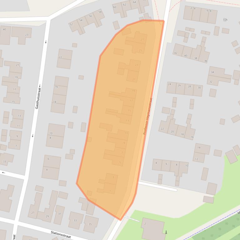 Kaart van postcodegebied 9172NT.