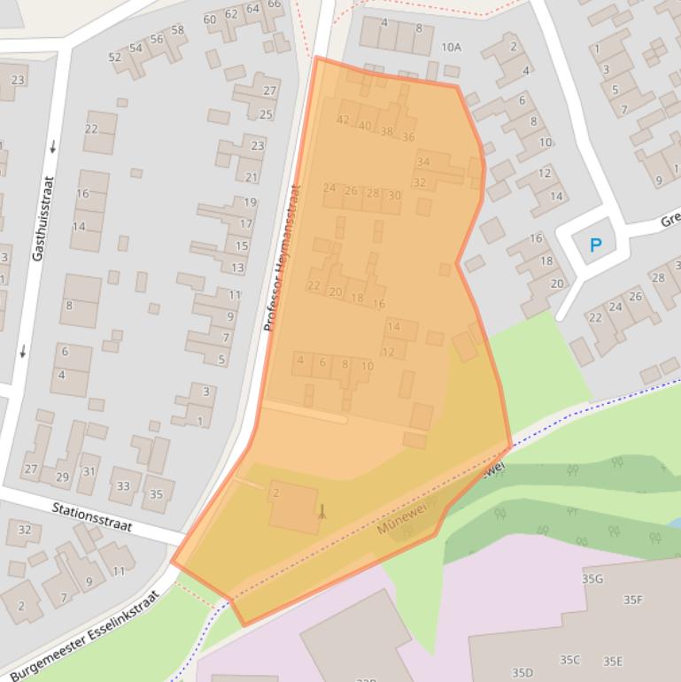 Kaart van postcodegebied 9172NV.
