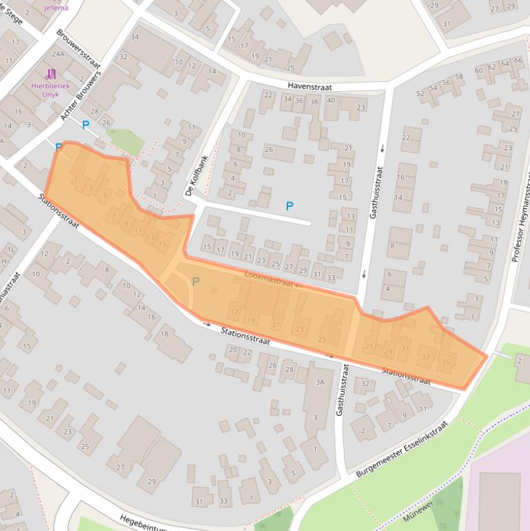 Kaart van postcodegebied 9172NW.