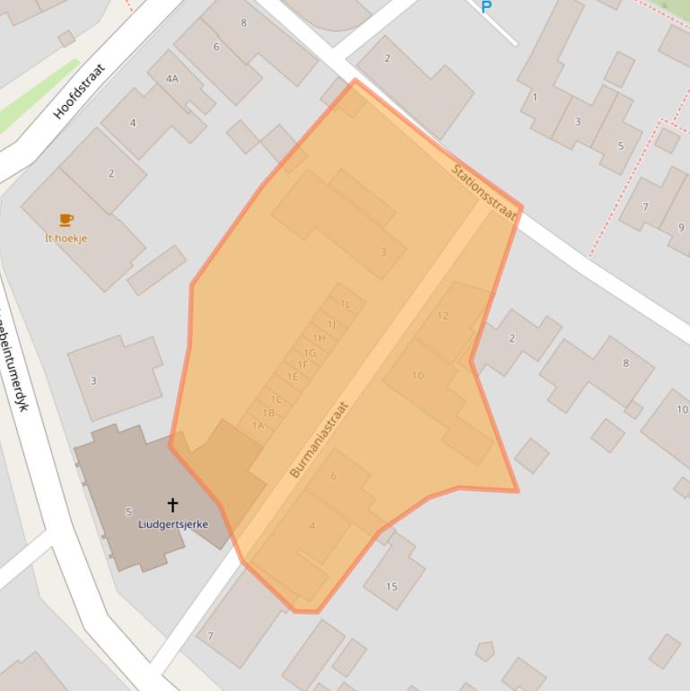 Kaart van postcodegebied 9172PK.