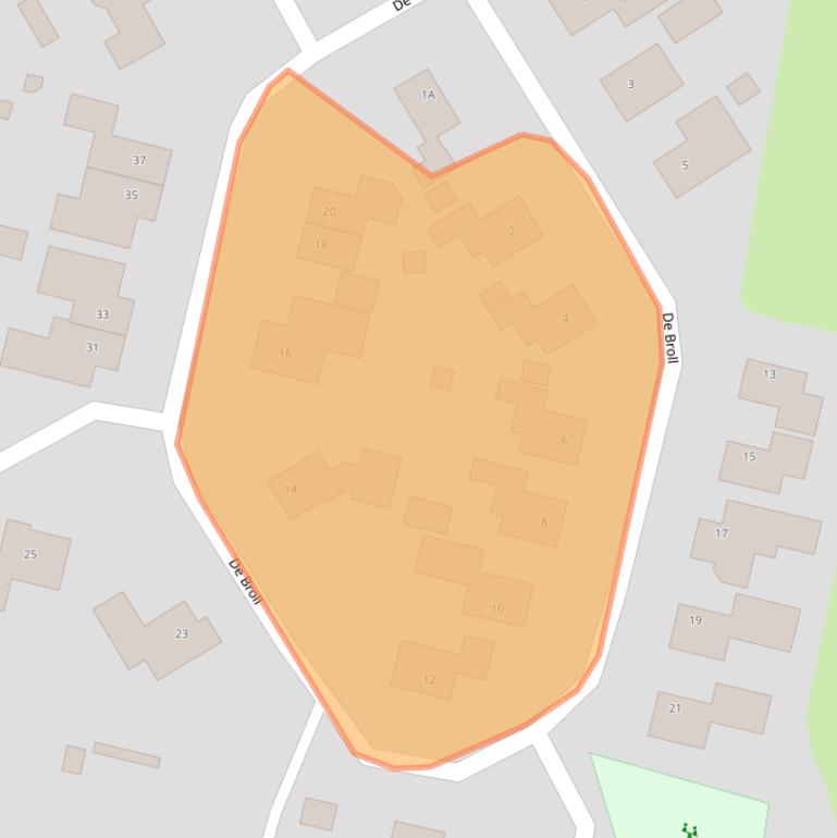 Kaart van postcodegebied 9172RE.