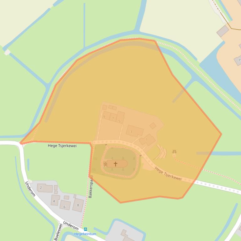 Kaart van postcodegebied 9173GM.