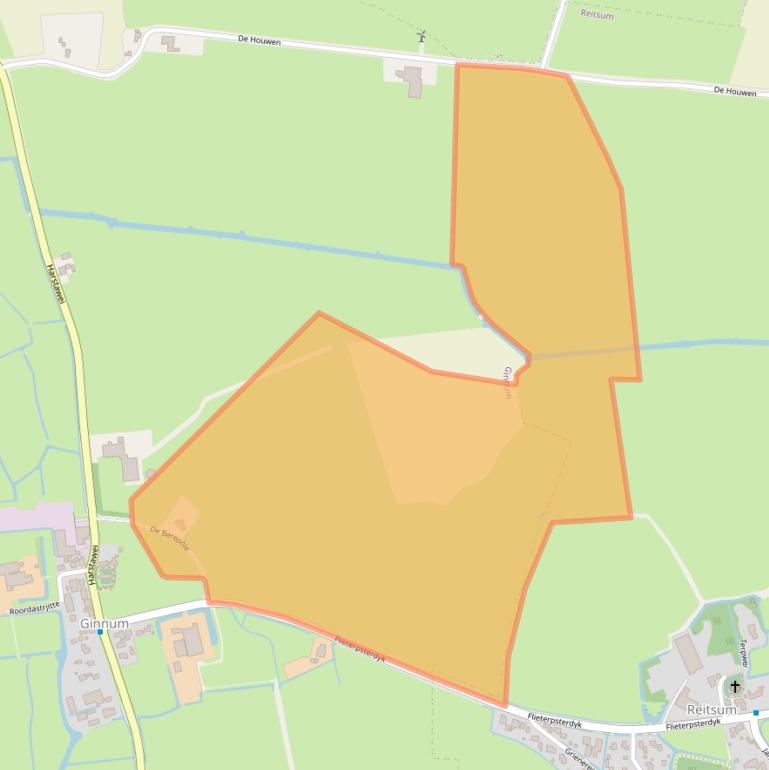 Kaart van postcodegebied 9174GC.