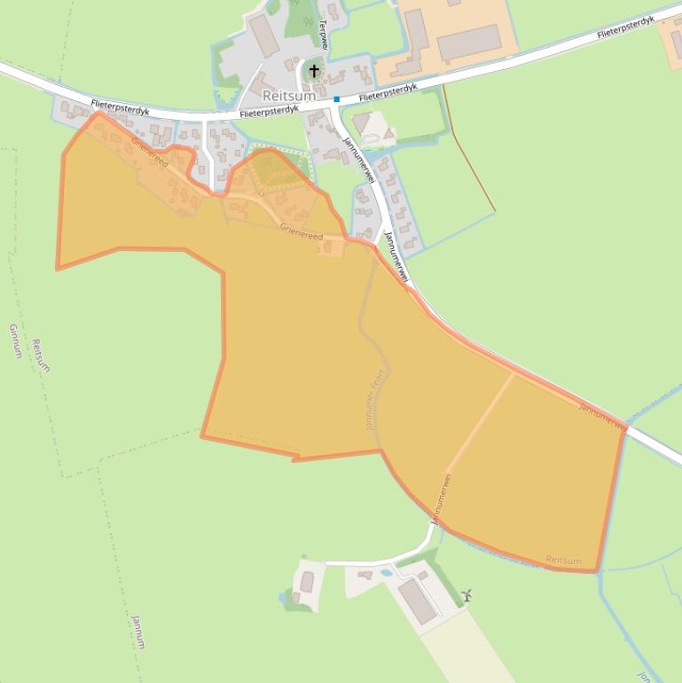 Kaart van postcodegebied 9175GE.