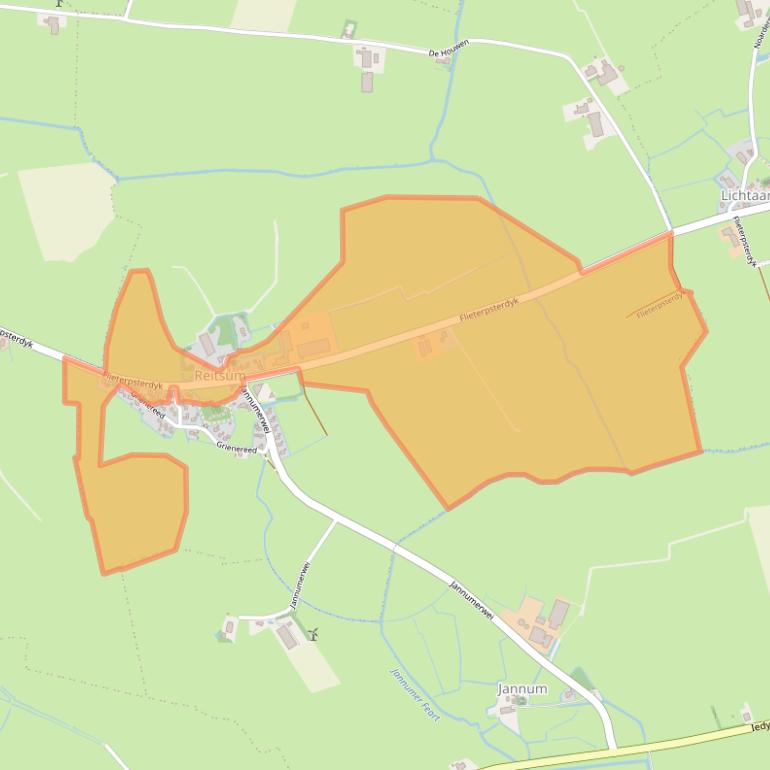 Kaart van postcodegebied 9175GG.