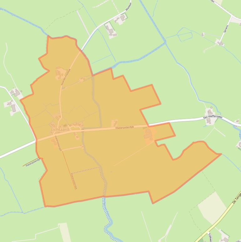 Kaart van postcodegebied 9176.