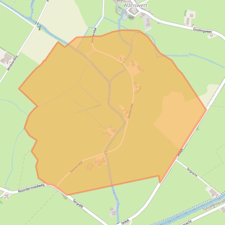 Kaart van postcodegebied 9178GE.