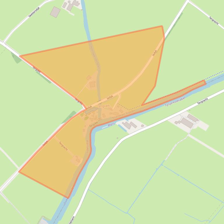 Kaart van postcodegebied 9178GG.