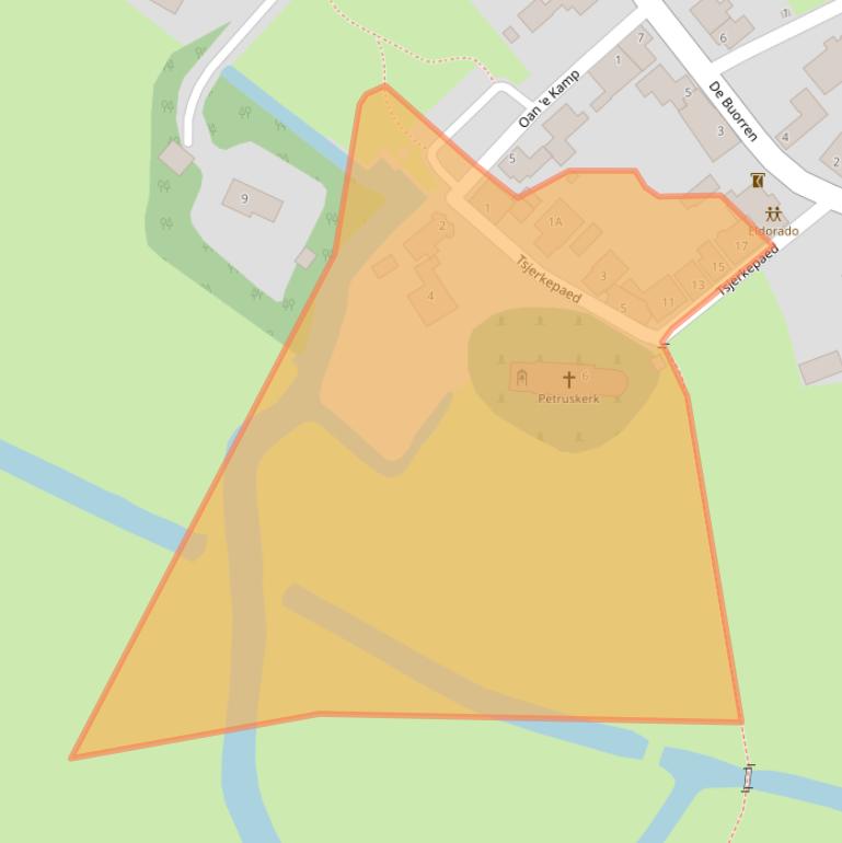 Kaart van postcodegebied 9178GN.