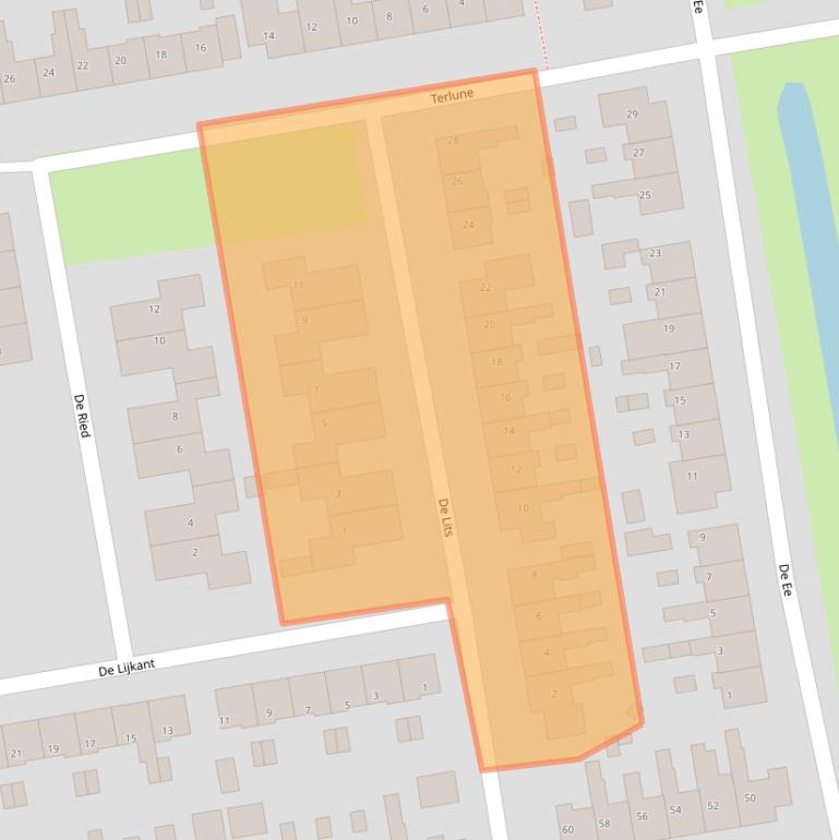 Kaart van postcodegebied 9201AP.