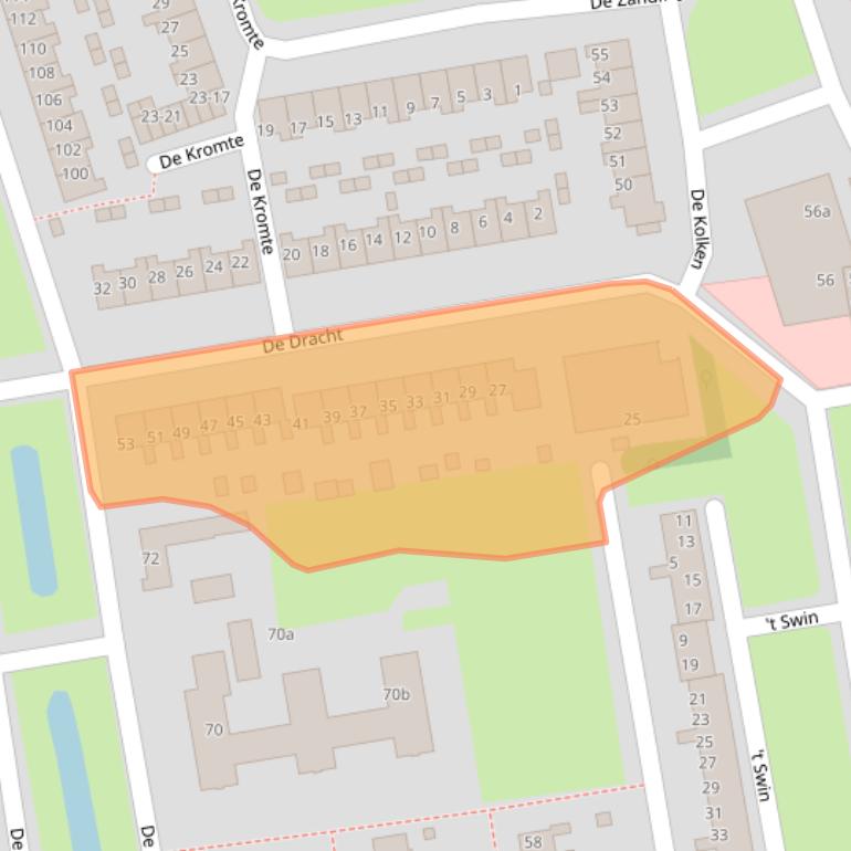 Kaart van postcodegebied 9201BP.