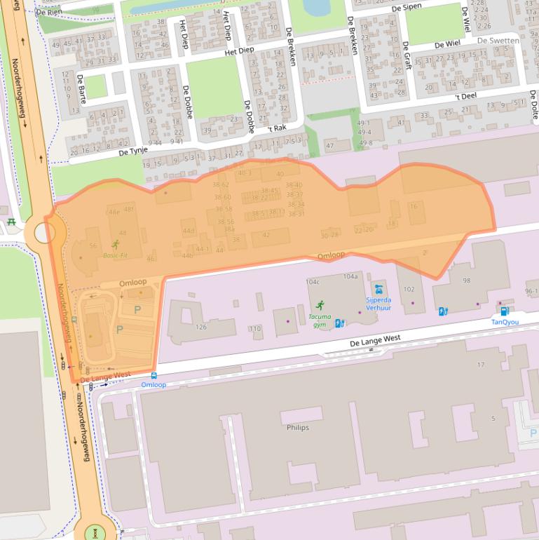 Kaart van postcodegebied 9201CC.