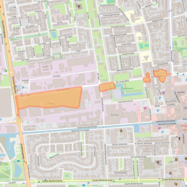 Kaart van postcodegebied 9201CD.