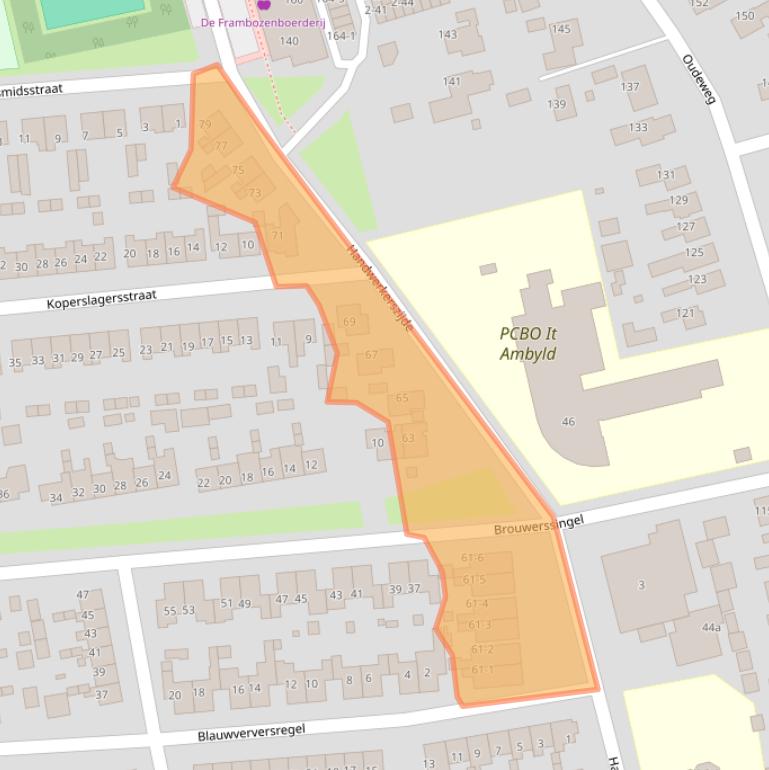 Kaart van postcodegebied 9201CK.