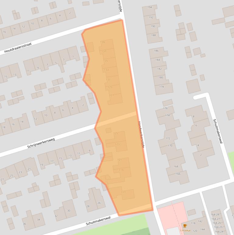 Kaart van postcodegebied 9201CL.
