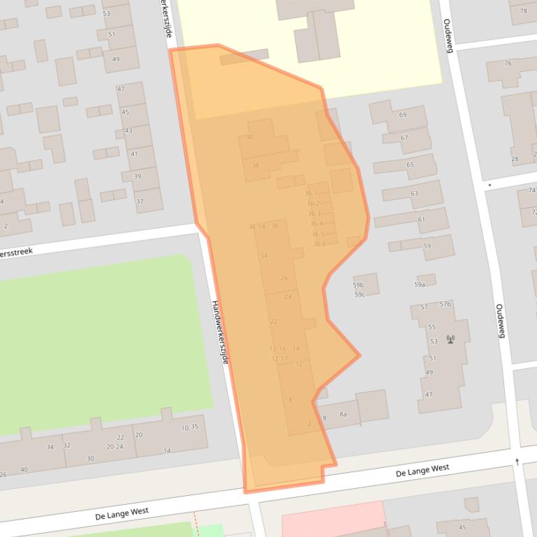 Kaart van postcodegebied 9201CN.