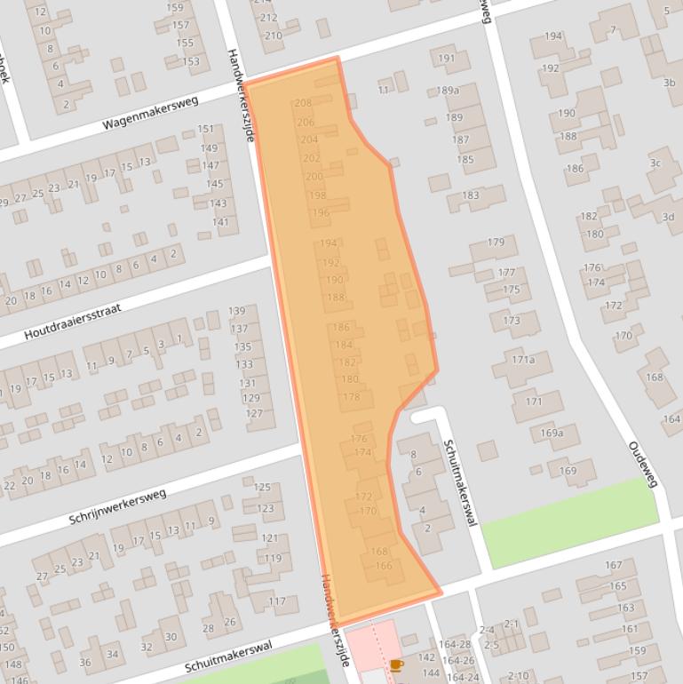 Kaart van postcodegebied 9201CS.