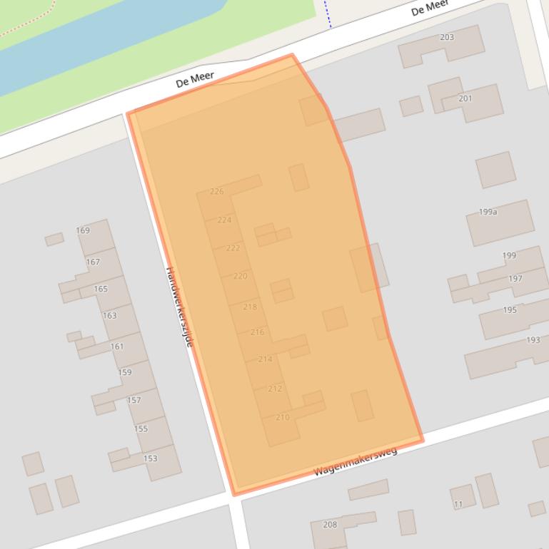 Kaart van postcodegebied 9201CT.