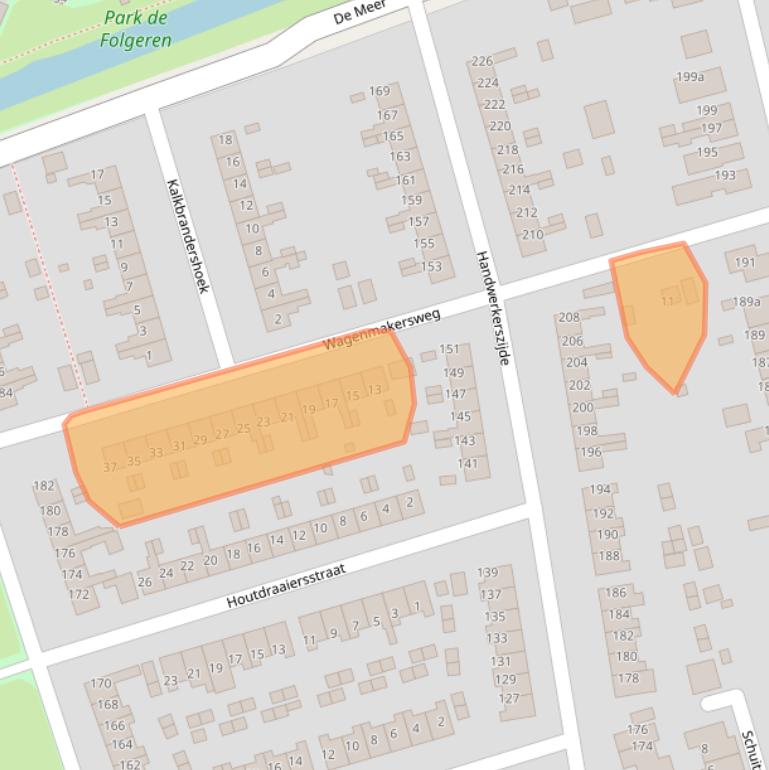 Kaart van postcodegebied 9201CW.