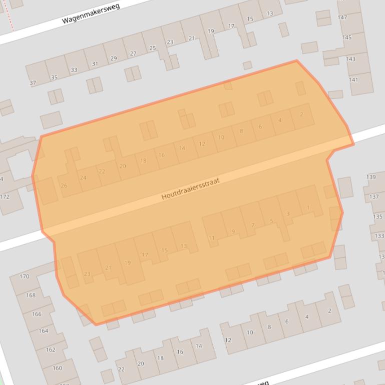 Kaart van postcodegebied 9201CX.