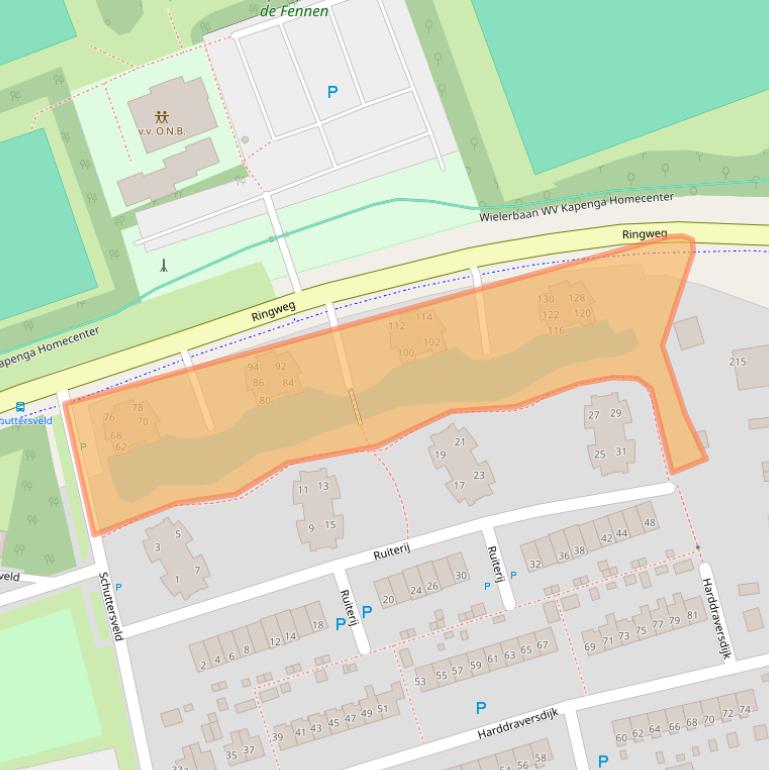 Kaart van postcodegebied 9201DA.