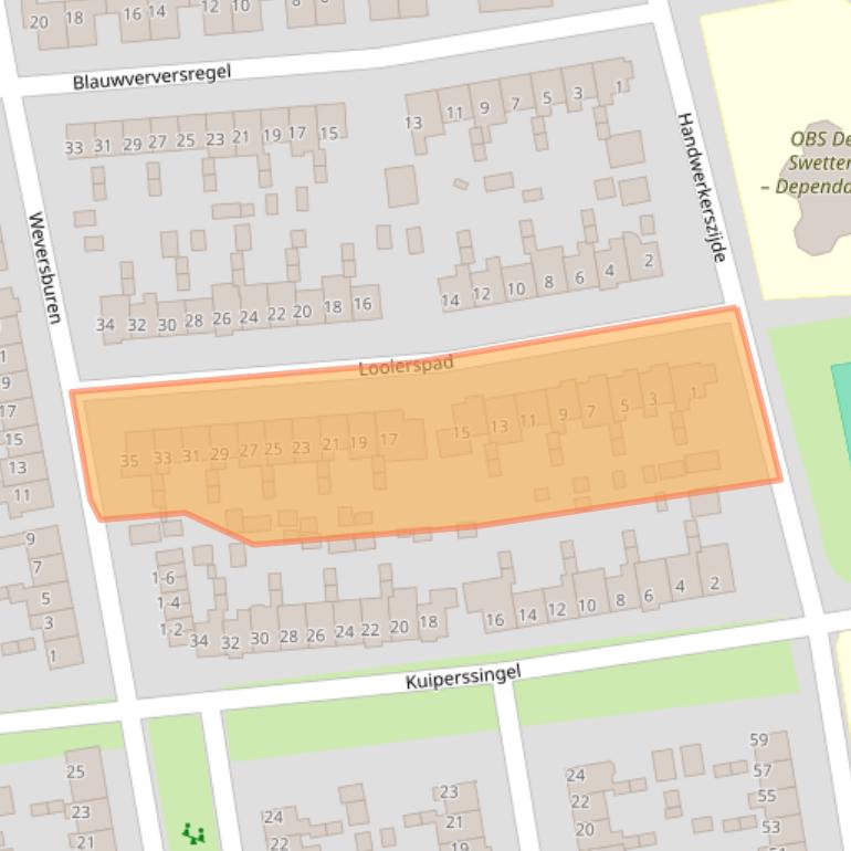 Kaart van postcodegebied 9201EC.