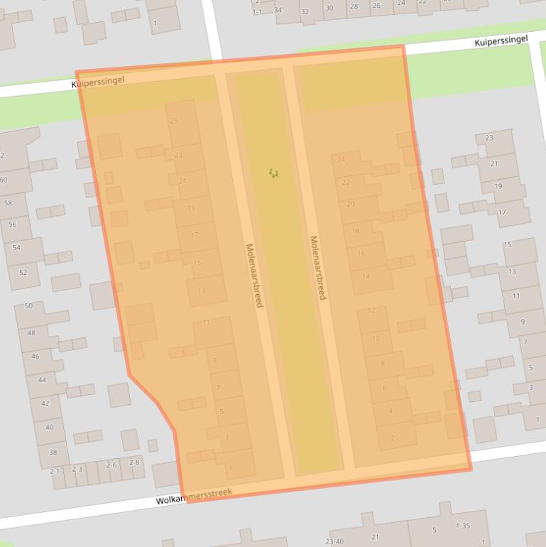 Kaart van postcodegebied 9201EH.