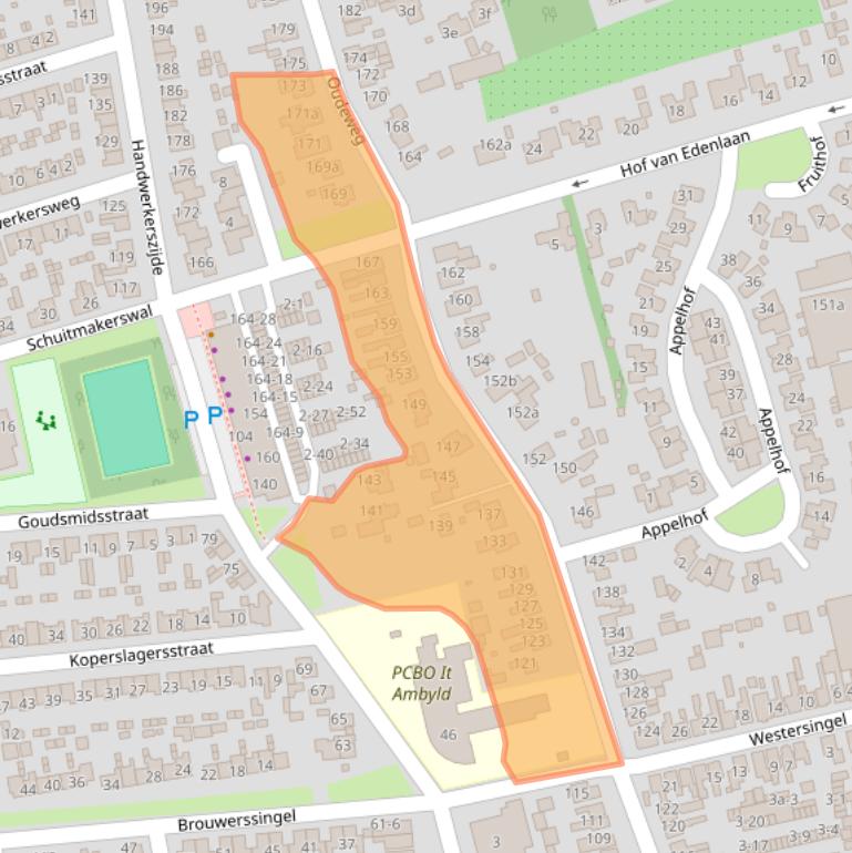 Kaart van postcodegebied 9201EL.