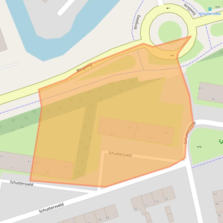 Kaart van postcodegebied 9201GW.