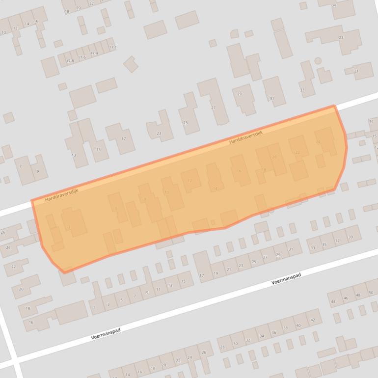 Kaart van postcodegebied 9201HH.