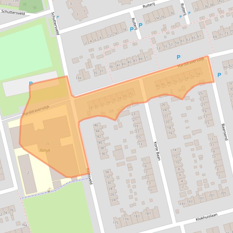Kaart van postcodegebied 9201HJ.