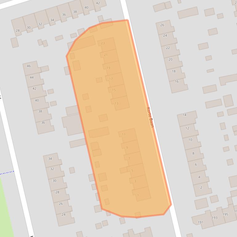 Kaart van postcodegebied 9201HN.