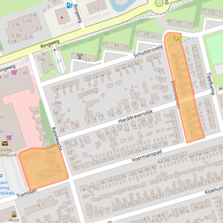 Kaart van postcodegebied 9201HW.