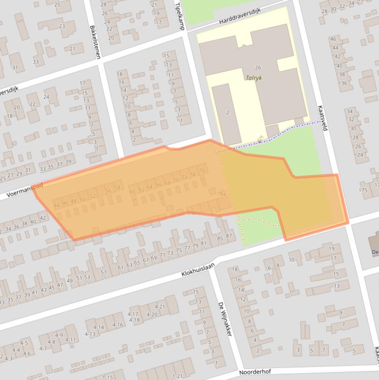 Kaart van postcodegebied 9201JA.